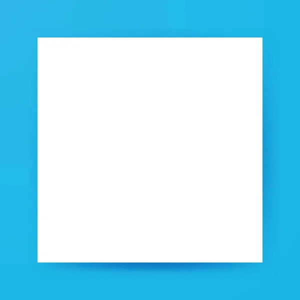 Wit vierkant lege Mockup — Stockvector