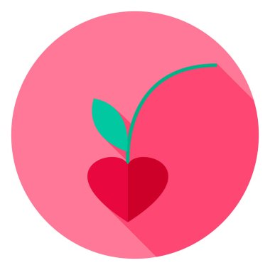 Güzel kiraz daire simgesi