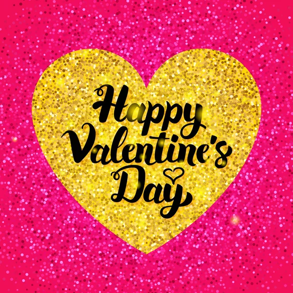 Happy Valentines Day scintillement Design — Image vectorielle