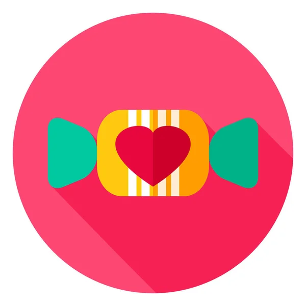 Mooie Candy cirkel pictogram — Stockvector