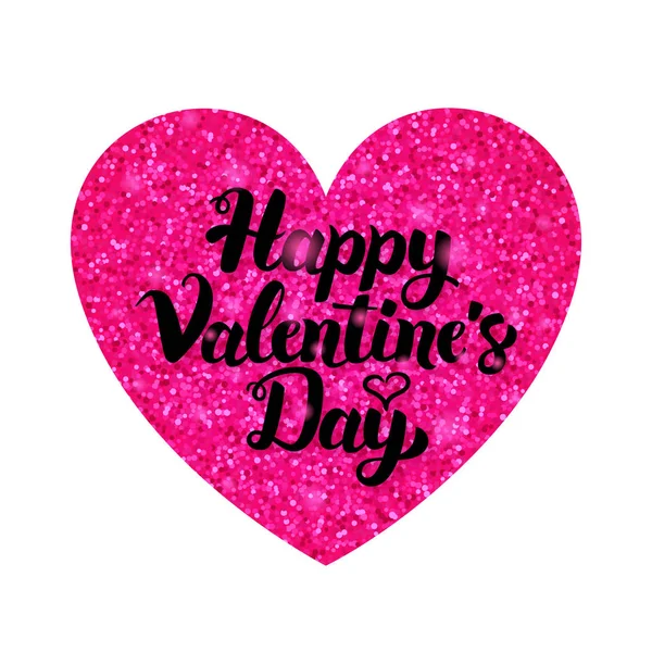 Rózsaszín Valentin-nap-üdvözlőlap — Stock Vector