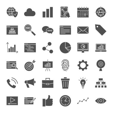 Geliştirme katı Web Simgeler
