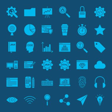 Web sitesi geliştirme Glifler simgeler