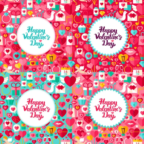 Valentin nap üdvözlőlapot fogalmak — Stock Vector