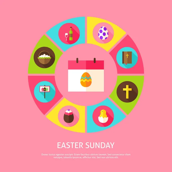 Easter Sunday Concept — Stock Vector