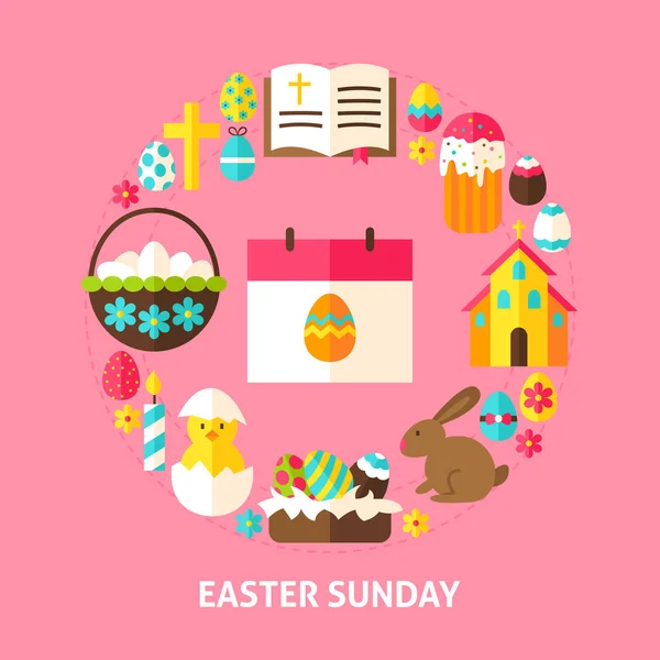 Húsvét vasárnap kártya — Stock Vector