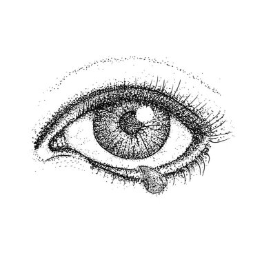 Ağlayan göz Dotwork