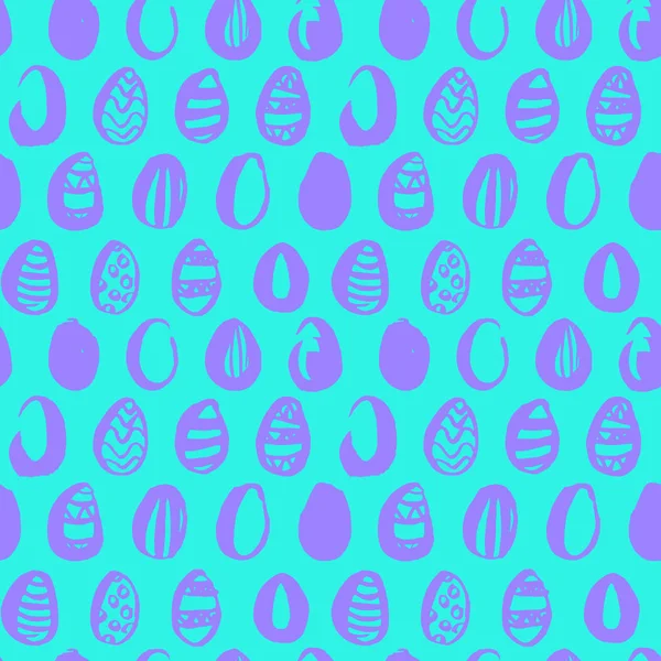 Huevo de Pascua Patrón sin costura de moda — Vector de stock