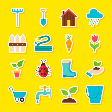 Bahar bahçe çıkartmaları