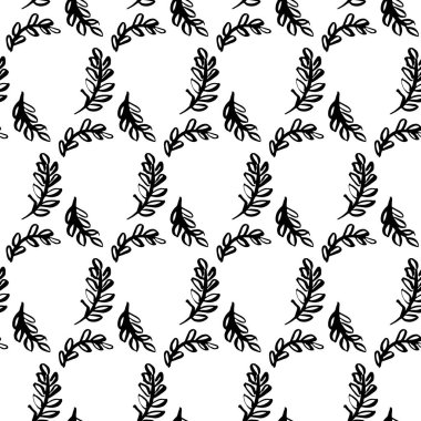 Bahar yaprak fırça Seamless Modeli