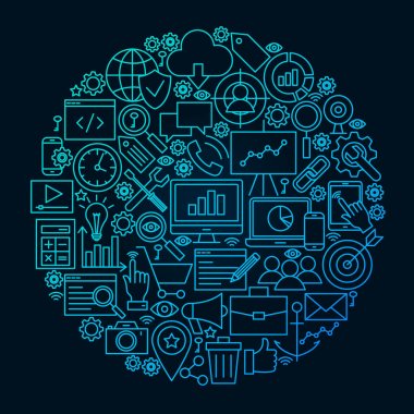 SEO hat simgesini daire kavramı