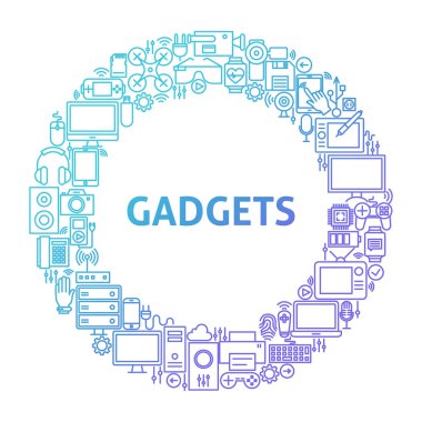 Gadget çizgi simgesini daire kavramı