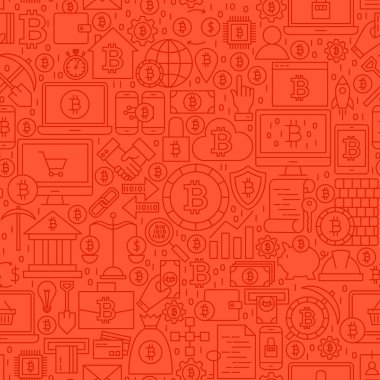 Kırmızı çizgi Bitcoin Seamless Modeli
