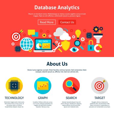 Veritabanı Analytics Web sitesi tasarımı