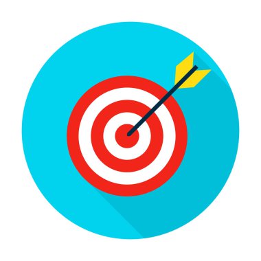 Hedef düz daire simgesini