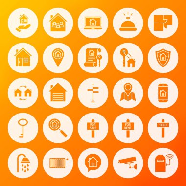 House kesintisiz daire simgeler