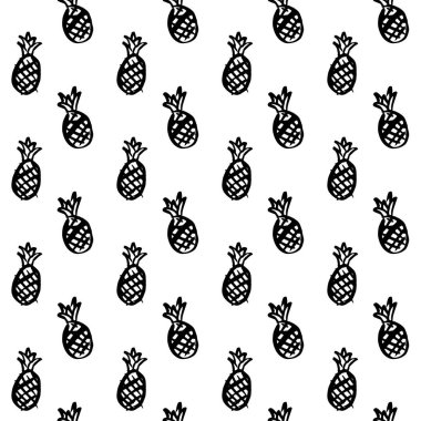 Ananas fırça Seamless Modeli