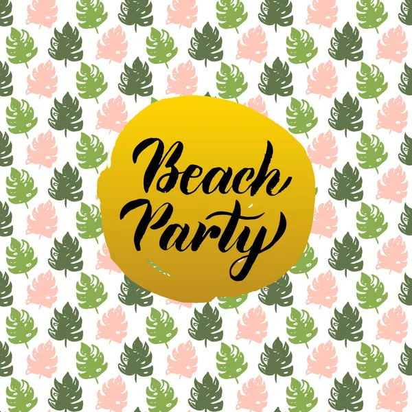Beach Party tasarım — Stok Vektör