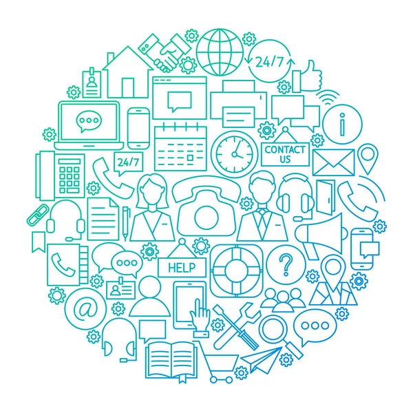 Çizgi daire tasarım iletişim