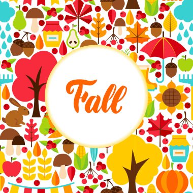 Düz sonbahar mevsimlik selam