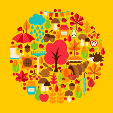 Sonbahar mevsimi konsepti