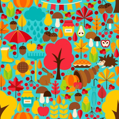 Sonbahar mevsimlik Seamless Modeli