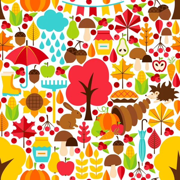 Herfst naadloos patroon — Stockvector