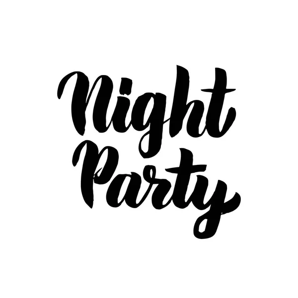 Gece parti yazı — Stok Vektör