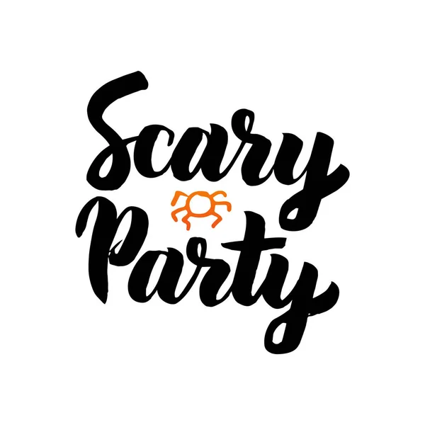 Scary Party aislado Letras — Archivo Imágenes Vectoriales