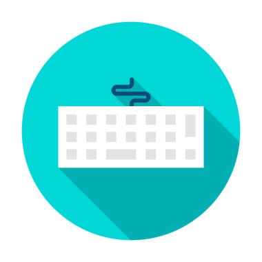Bilgisayar klavye Circle kutsal kişilerin resmi