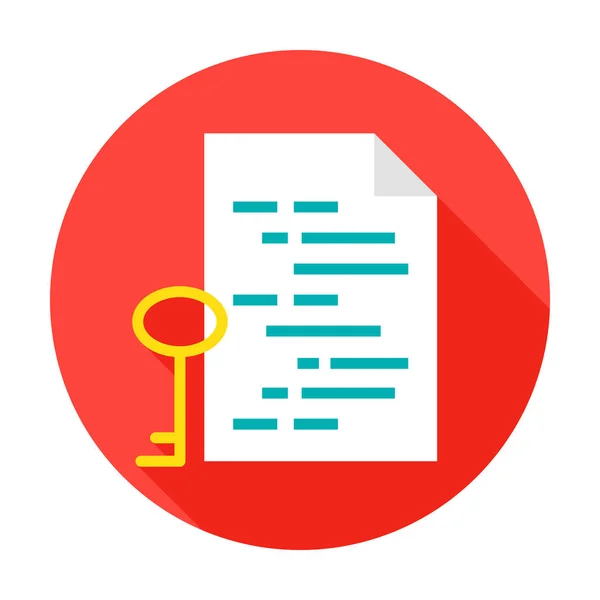 Programmapictogram toets cirkel — Stockvector