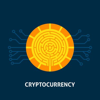 Cryptocurrency teknoloji kavramı