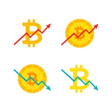 Bitcoin yukarı aşağı grafik