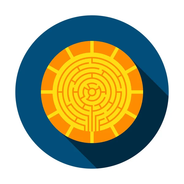 Cryptocurrency Coin Circle Icon — Stock Vector