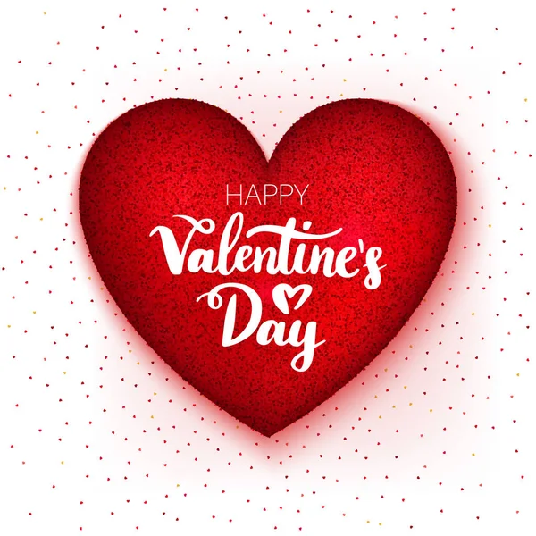 Happy valentine dag hart — Stockvector