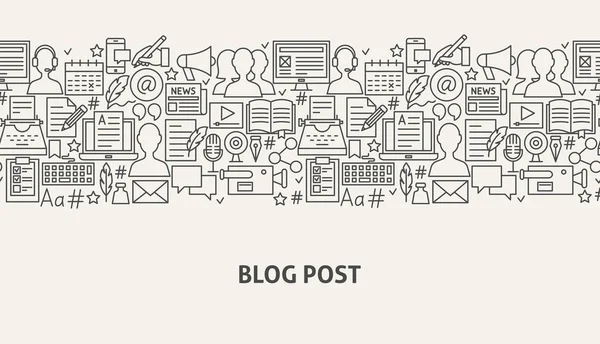 Conceito de Banner Blog —  Vetores de Stock