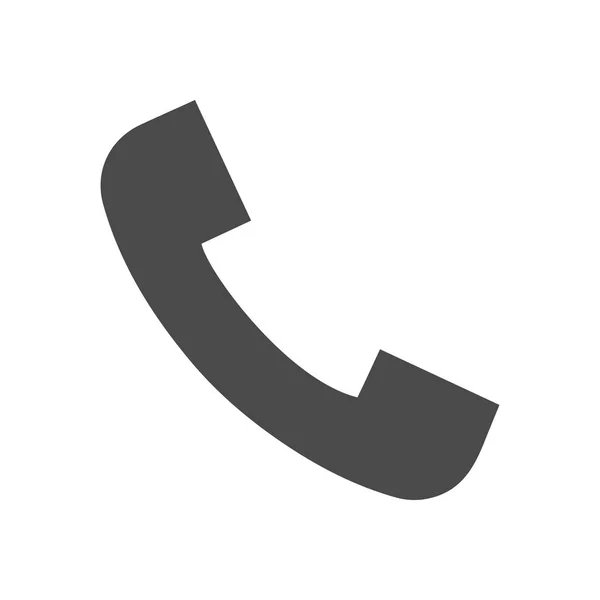Telefonsamtal Solid ikon — Stock vektor