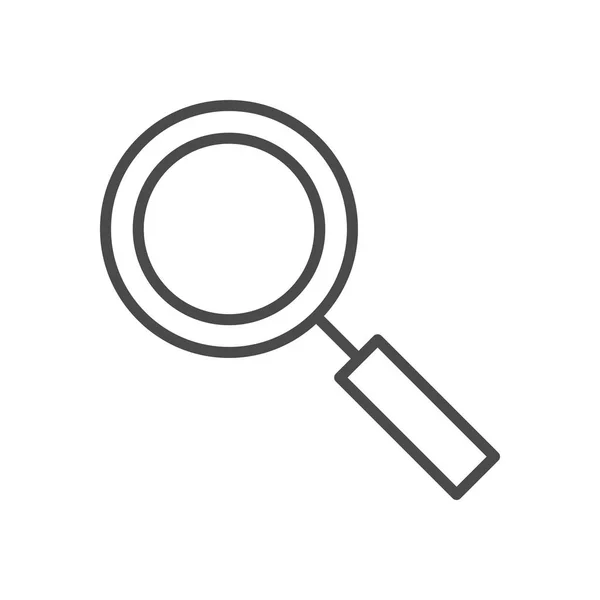 Icono de línea de búsqueda — Vector de stock