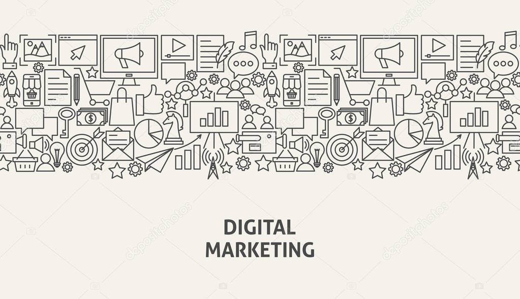 Digital Marketing Banner Concept