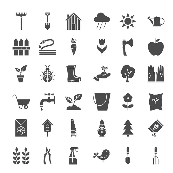 Tuin vaste Web Icons — Stockvector