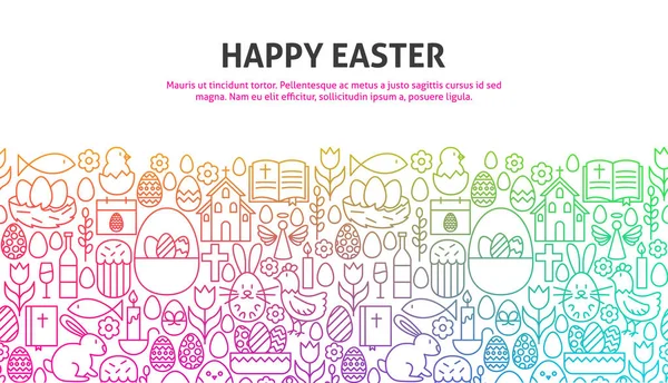 Happy Easter Concept — Stock Vector