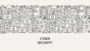 Siber Güvenlik afiş kavramı