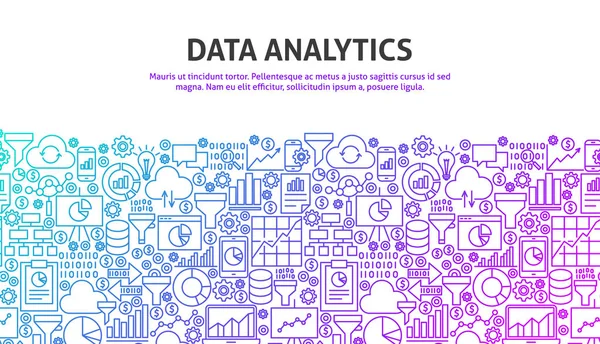 Veri analytics kavramı — Stok Vektör