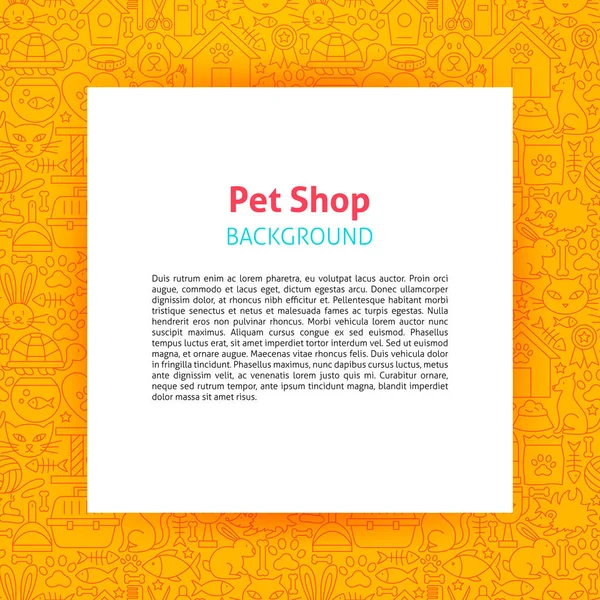 Pet Shop Modelo de papel — Vetor de Stock