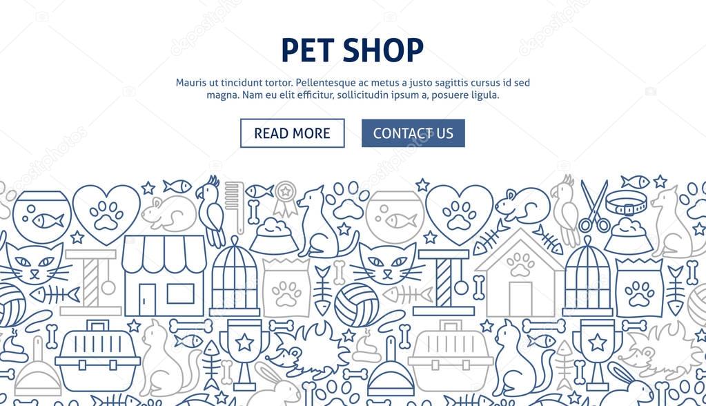 Pet Shop Banner Design