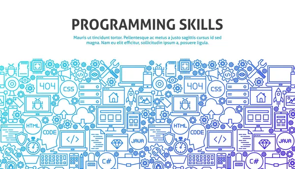 Programmering Skills-konceptet — Stock vektor
