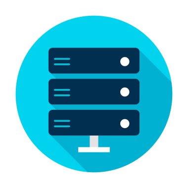 Bilgisayar Sunucusu Çemberi Simgesi