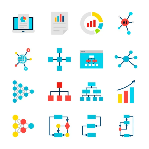 Data Graph Objects — Stock Vector