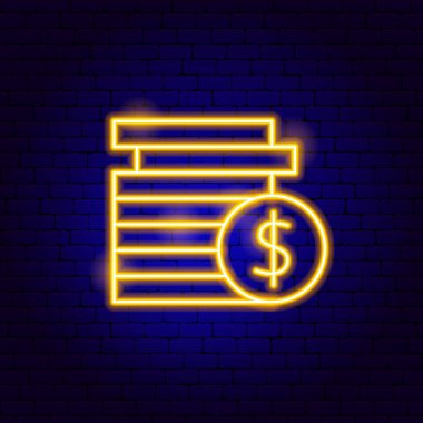 Dolar Bozuklukları Neon İşareti