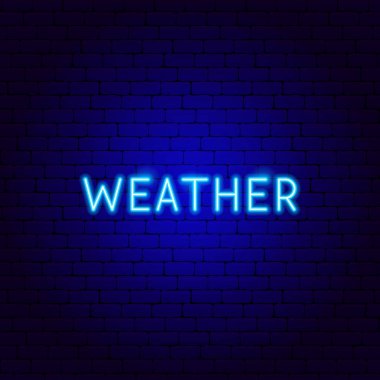 Weather Neon Text clipart